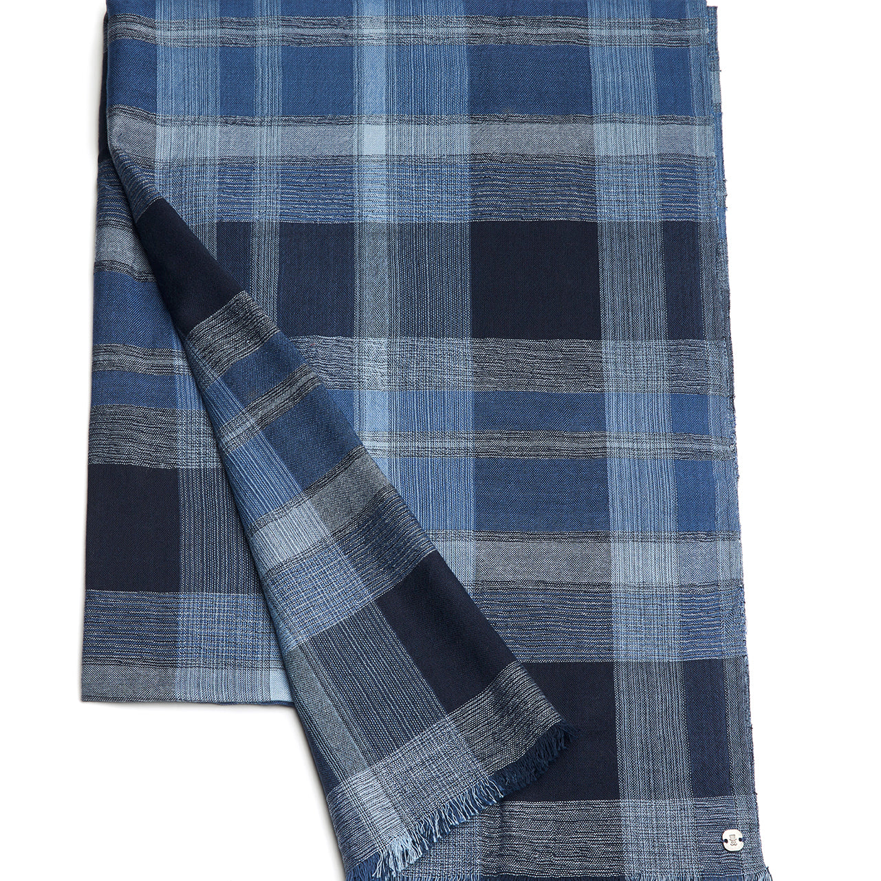 Prince Bowtie Schal im Karo-Design - Blau