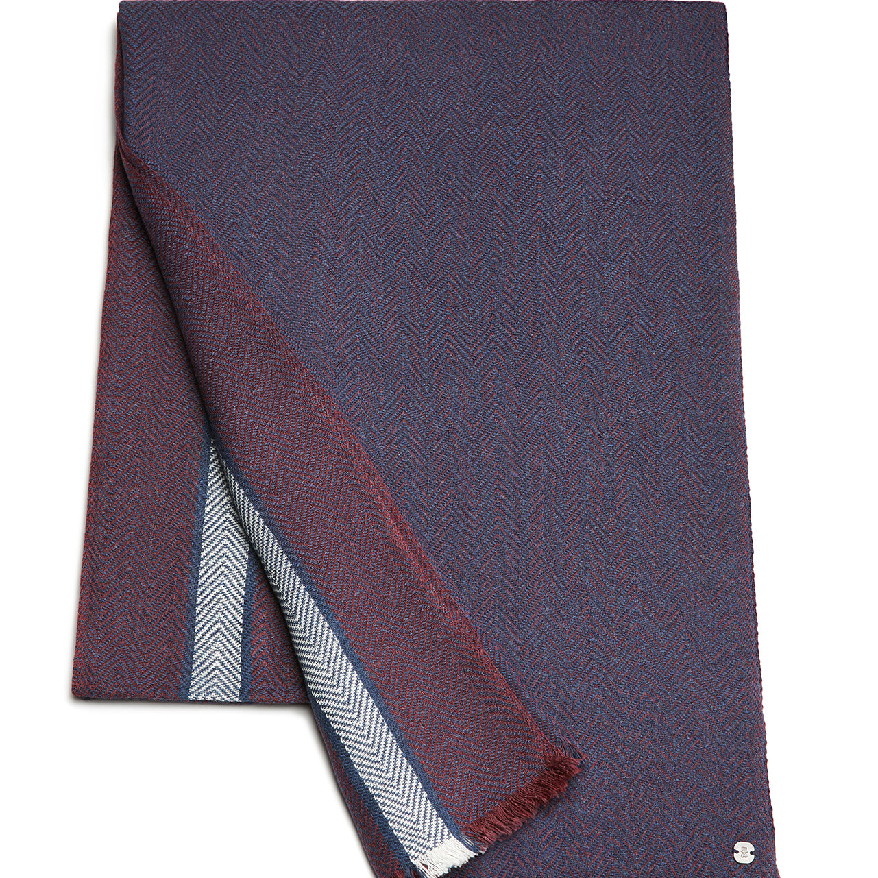 Prince Bowtie Schal Uni Streifen - Rot