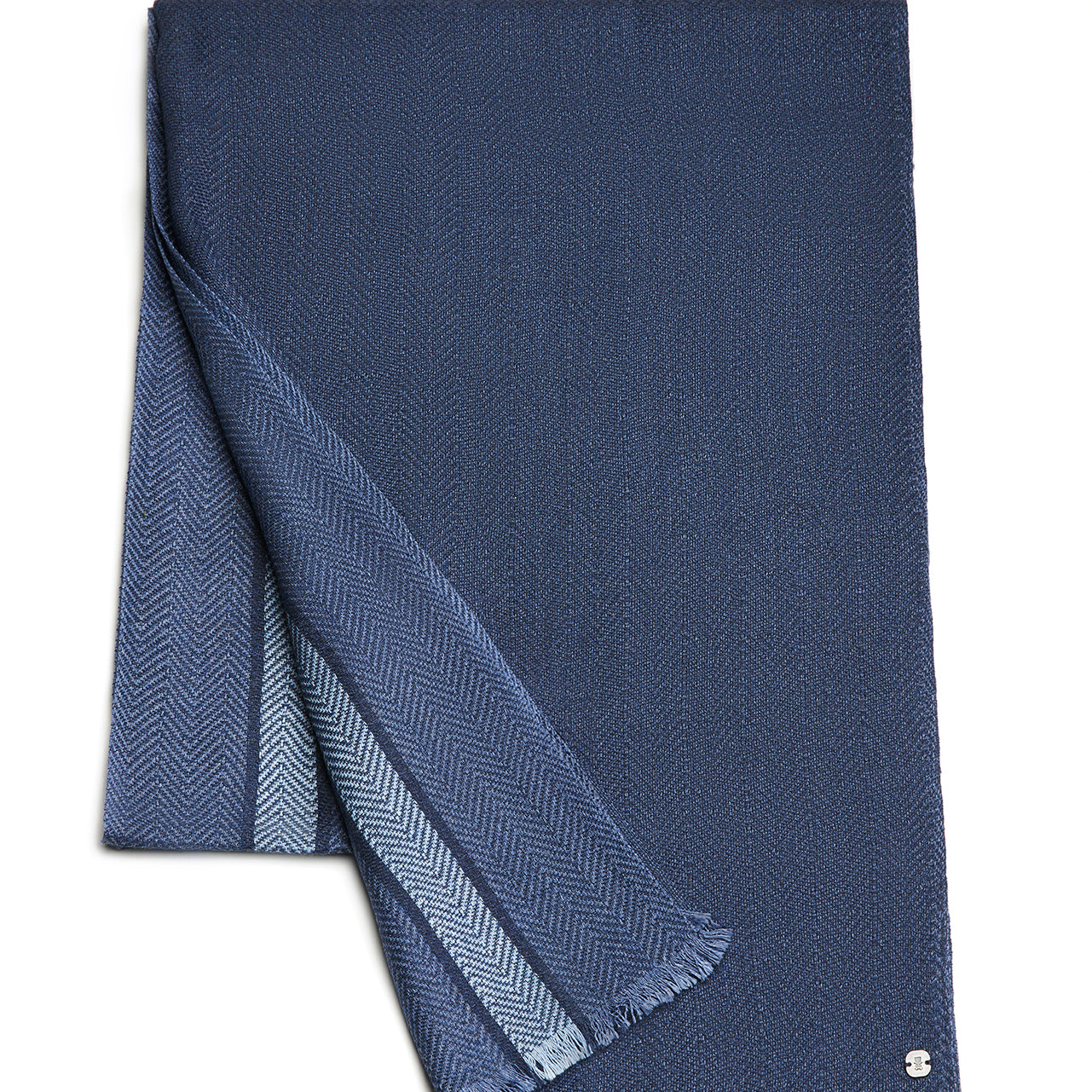 Prince Bowtie Schal Uni Streifen - Blau