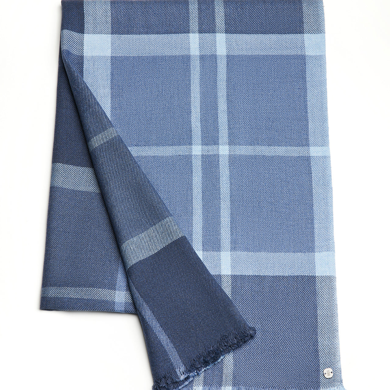 Prince Bowtie Schal Karo Doppelseitig - Blau