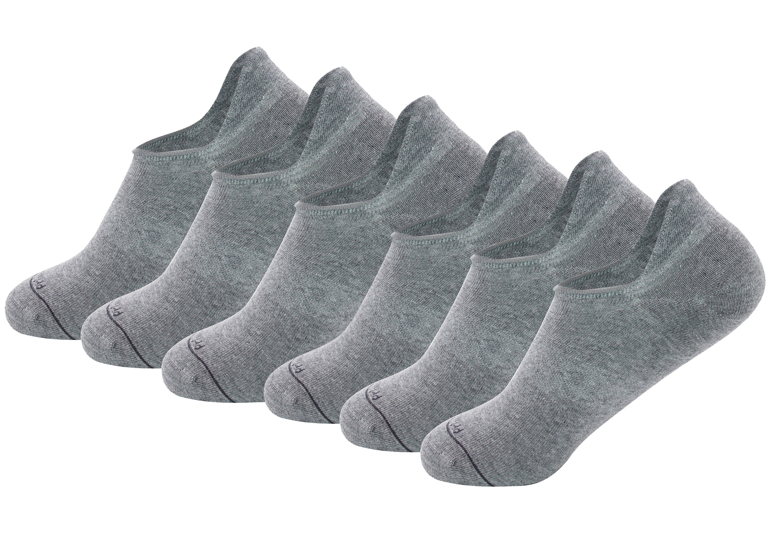 Prince Bowtie Sneakersocken 3 Paar Uni - rutschfest und komfortabel - Grau