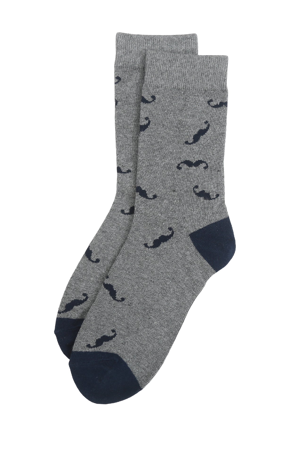 Socks 1 pair in Mustache design