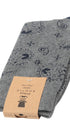 Prince Bowtie Herren Socken im Paisley-Design - Verpackung mit Größenangabe - Grau