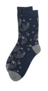 Prince Bowtie Herren Socken im Paisley-Design - Marine