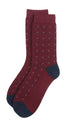 Prince Bowtie Herren Socken im Punkt-Design - Rot