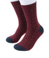 Prince Bowtie Herren Socken im Punkt-Design - Socken am Fuß - Rot