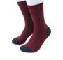 Prince Bowtie Herren Socken im Punkt-Design - Socken am Fuß - Rot
