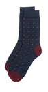 Prince Bowtie Herren Socken im Punkt-Design - Marine
