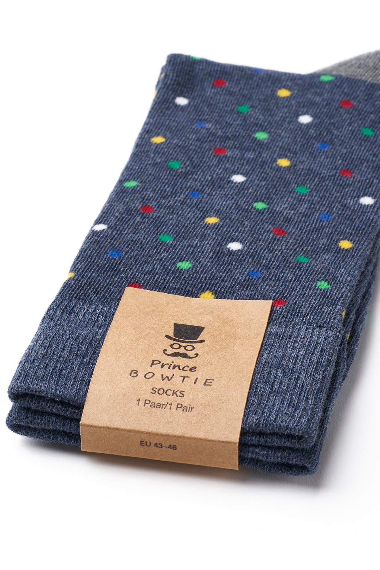 Socken 1 Paar im Punkt-Design - Farbe Blau