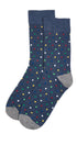 Prince Bowtie Herren Socken im Punkt-Design - Blau