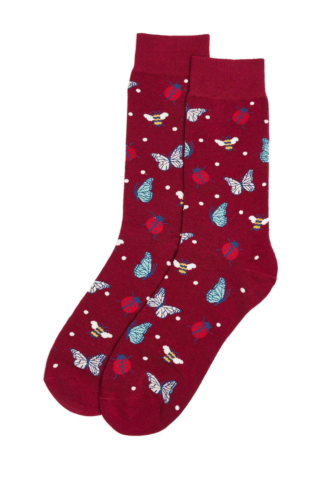 Socken 1 Paar im Fantasie-Design - Farbe Rot