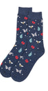 Prince Bowtie Herren Socken im Fantasie-Design - Blau