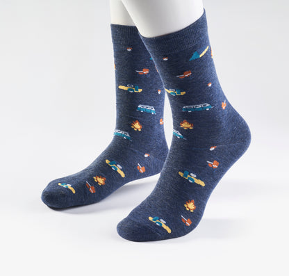 Socken 1 Paar im Tavel-Design - Farbe Blau