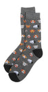 Prince Bowtie Herren Socken im Animal-Design - Grau
