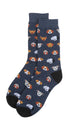 Prince Bowtie Herren Socken im Animal-Design - Blau
