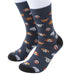 Prince Bowtie Herren Socken im Animal-Design - Socken am Fuß - Blau