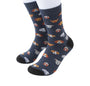 Prince Bowtie Herren Socken im Animal-Design - Socken am Fuß - Blau