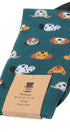 Prince Bowtie Herren Socken im Animal-Design - Verpackung mit Größenangabe - Grün
