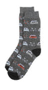 Prince Bowtie Herren Socken im Vehicle-Design - Grau
