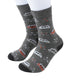 Prince Bowtie Herren Socken im Vehicle-Design - Socken am Fuß - Grau
