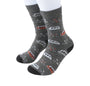 Prince Bowtie Herren Socken im Vehicle-Design - Socken am Fuß - Grau