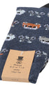 Prince Bowtie Herren Socken im Vehicle-Design - Verpackung mit Größenangabe - Blau