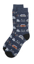 Prince Bowtie Herren Socken im Vehicle-Design - Blau