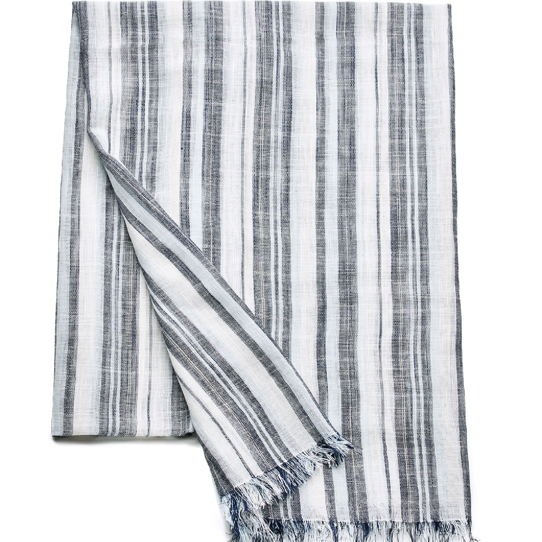 Prince Bowtie Schal im sportiven Leinenlook - Blau