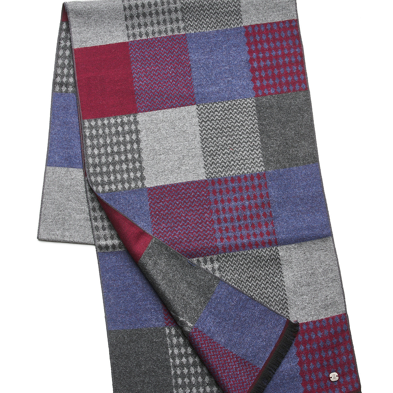 Prince Bowtie Schal aus Naturfasern - Rot