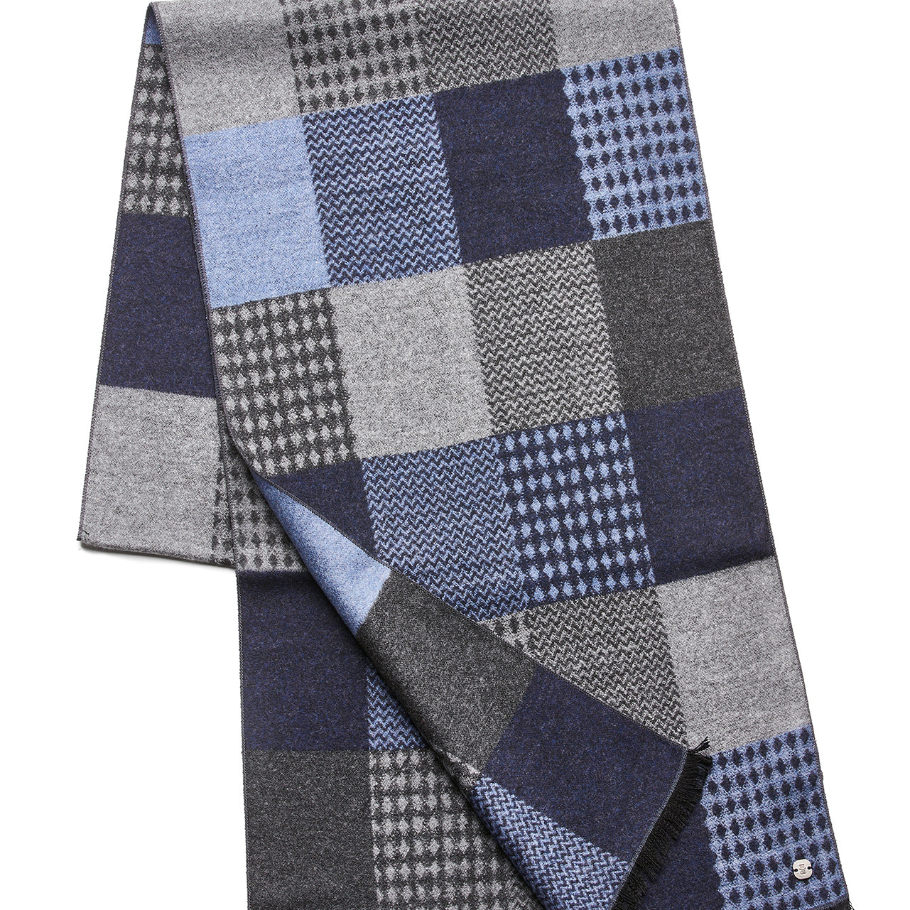 Prince Bowtie Schal aus Naturfasern - Blau