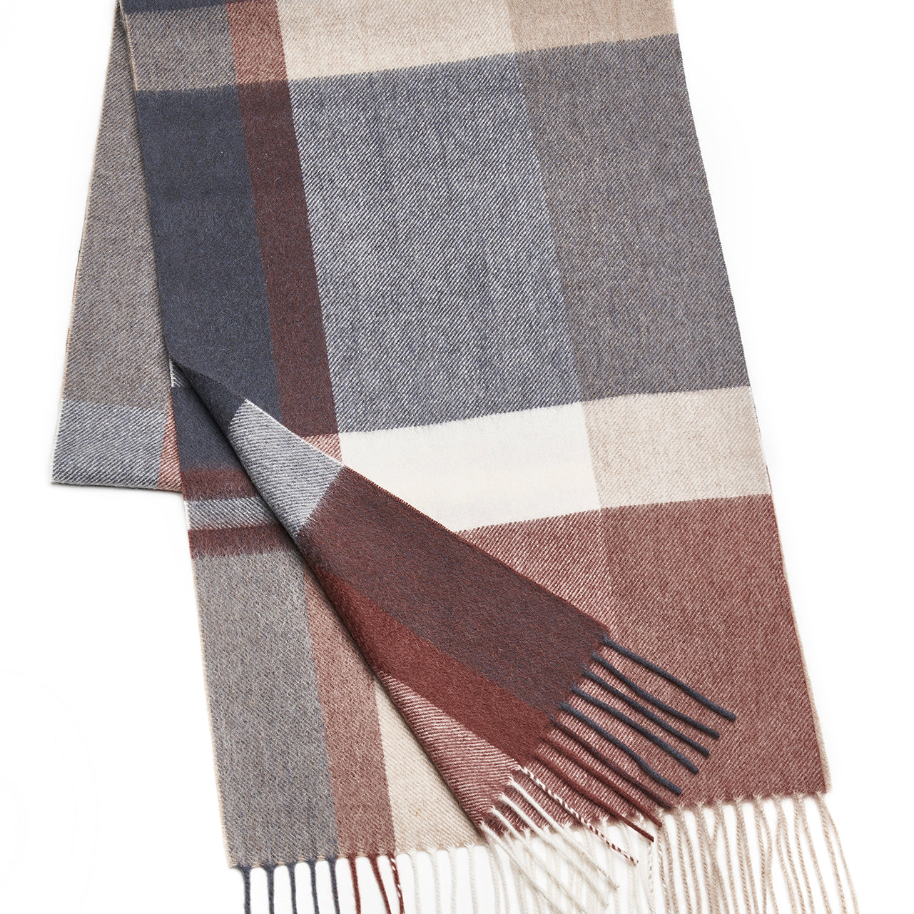 Prince Bowtie Luxuriöser Schal aus 100 % Kaschmir - Ziegel