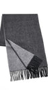Prince Bowtie Luxuriöser Schal aus 100 % Kaschmir - Schwarz/Grau