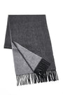 Prince Bowtie Luxuriöser Schal aus 100 % Kaschmir - Schwarz/Grau