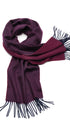 Prince Bowtie Luxuriöser Schal aus 100 % Kaschmir - Trageform - Bordeaux