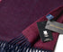 Prince Bowtie Luxuriöser Schal aus 100 % Kaschmir - Materialangabe - Bordeaux