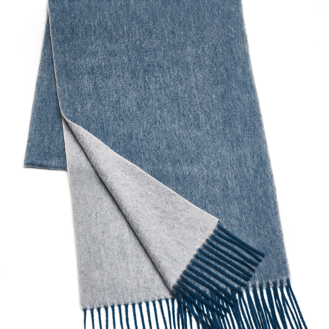 Prince Bowtie Luxuriöser Schal aus 100 % Kaschmir - Blau