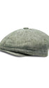 Prince Bowtie Gatsby Schiebermütze im sportiven Leinenlook - Vorderansicht - Mint