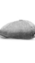 Prince Bowtie Gatsby Schiebermütze im sportiven Leinenlook - Seitenansicht - Grau