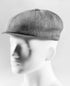 Prince Bowtie Gatsby Schiebermütze im sportiven Leinenlook - Grau
