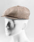 Prince Bowtie Gatsby Schiebermütze im sportiven Leinenlook - Beige