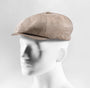 Prince Bowtie Gatsby Schiebermütze im sportiven Leinenlook - Beige
