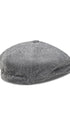 Prince Bowtie Gatsby Schiebermütze im rustikalen Uni Design - Ansicht von hinten - Grau