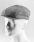 Prince Bowtie Gatsby Schiebermütze im rustikalen Uni Design - Grau