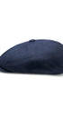 Prince Bowtie Gatsby Schiebermütze im rustikalen Uni Design - Seitenansicht - Dunkelblau