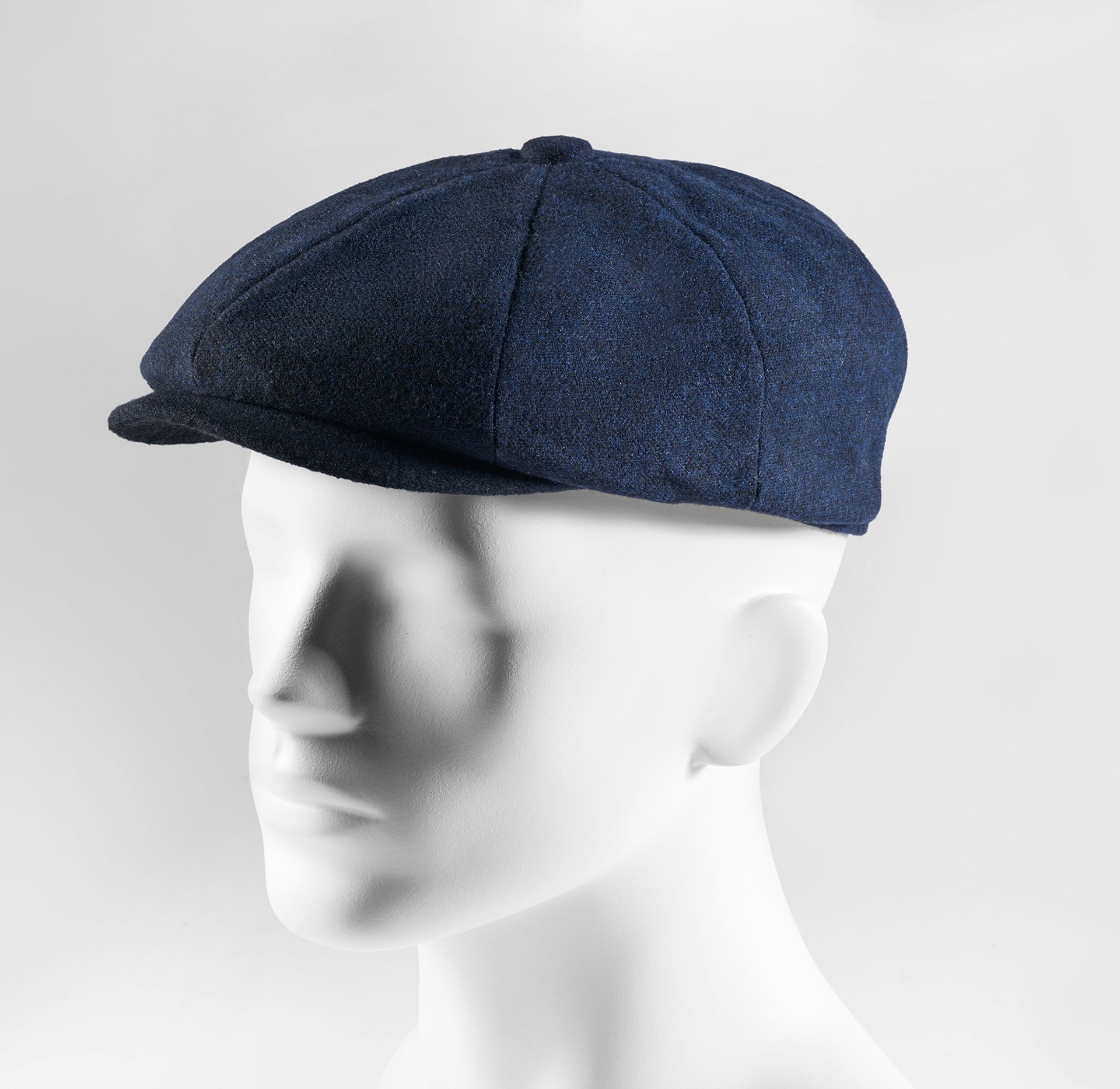 Prince Bowtie Gatsby Schiebermütze im rustikalen Uni Design - Dunkelblau