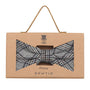 Prince Bowtie Fliege im genialen Karo Design - Box - Grau