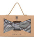 Prince Bowtie Fliege mit toller Farbkombination - Box - Silber/Grau