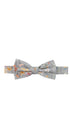 Prince Bowtie Fliege mit floralem Druck - Grau