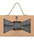 Prince Bowtie Fliege in Wolloptik - Box - Grau