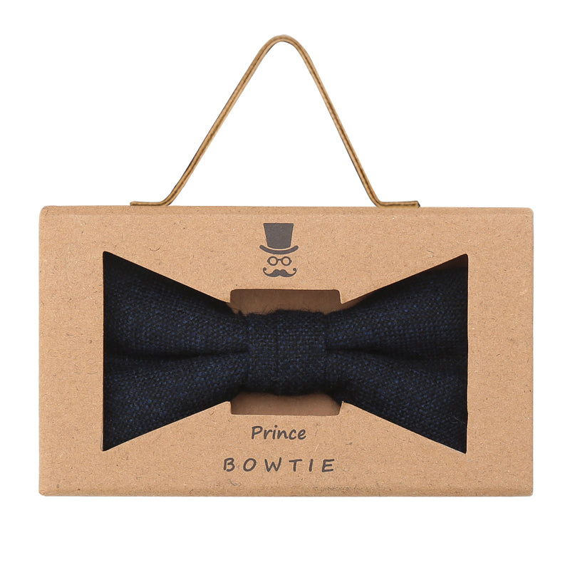 Prince Bowtie Fliege in Wolloptik - Box - Dunkelblau
